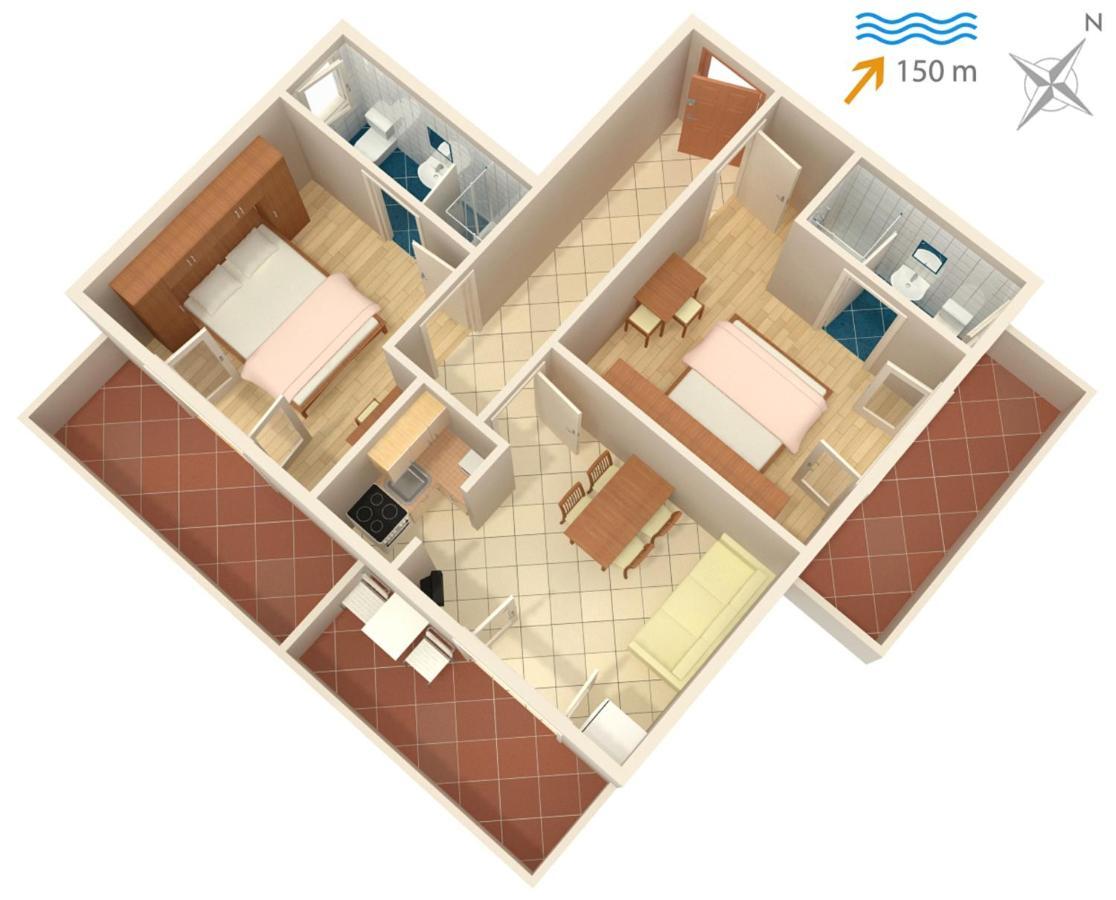 Apartments By The Sea Supetarska Draga - Donja, Rab - 4954 Zewnętrze zdjęcie